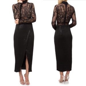 Black lace and beaded dress! Brand new with tags